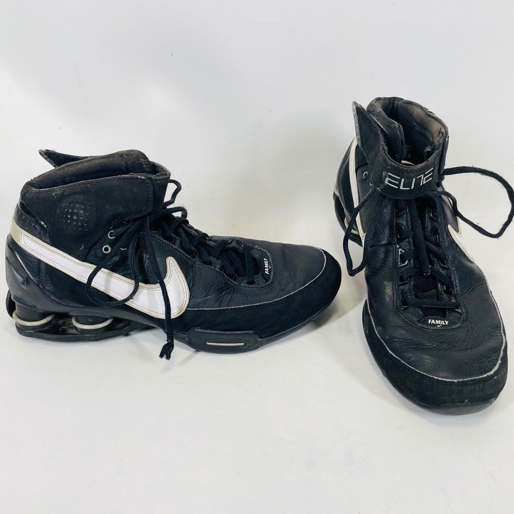 Nike Shox Elite Black White Basketball Shoes 318904-011 Mens 7.5 Vintage 2007